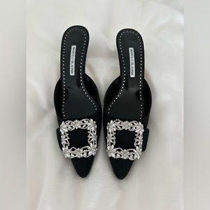 Manolo Blahnik Maysale Jewel Mules